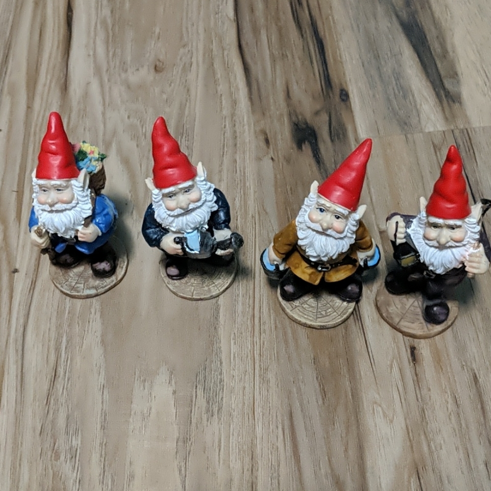 Miniature Gnomes -set of 4